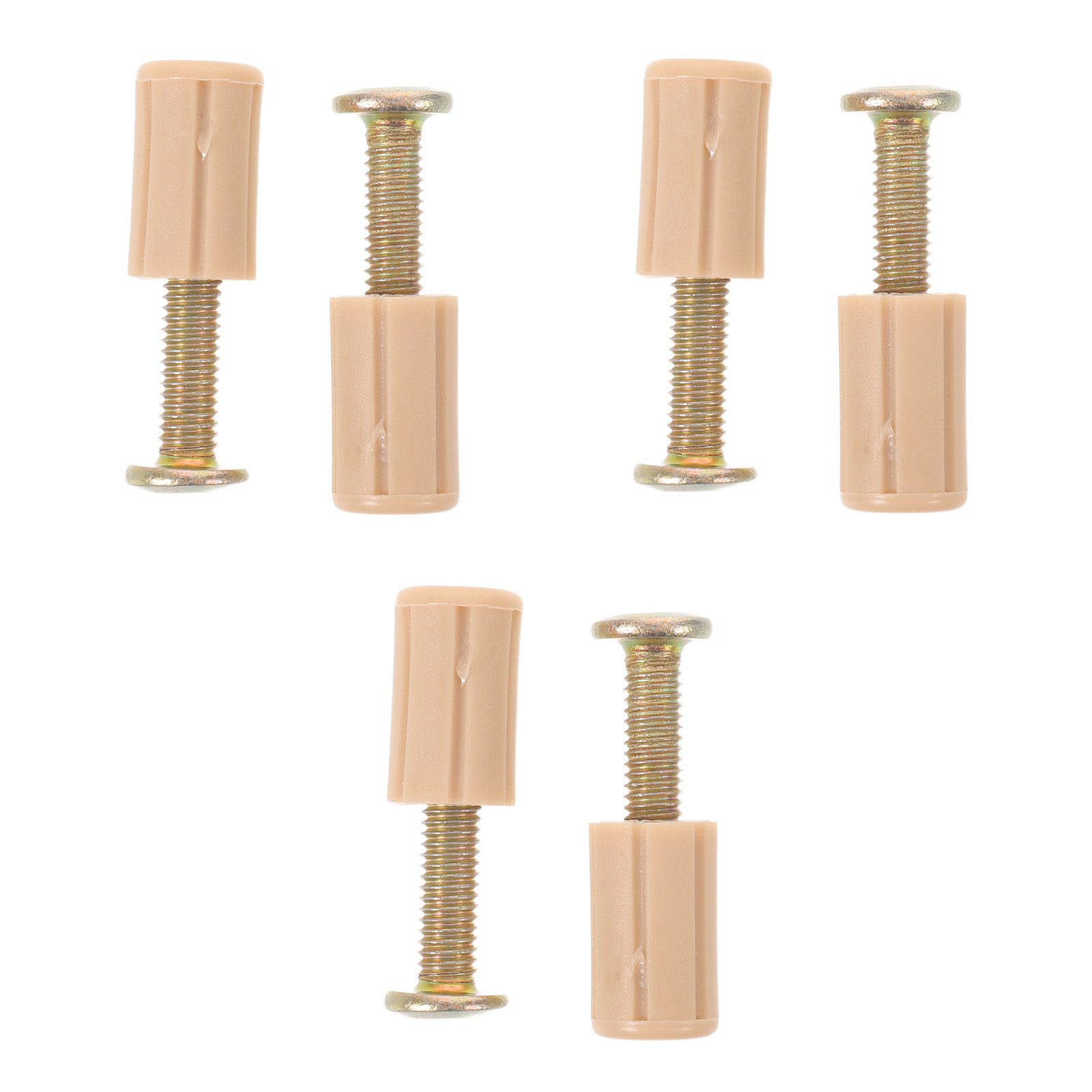 Furniture Hardware - ชุด 6 ชิ้น อุปกรณ์ยึดฐานเตียงเด็ก อะไหล่เปลี่ยนสำหรับฐานที่นอนเด็ก พร้อมปลอกพลาสติก