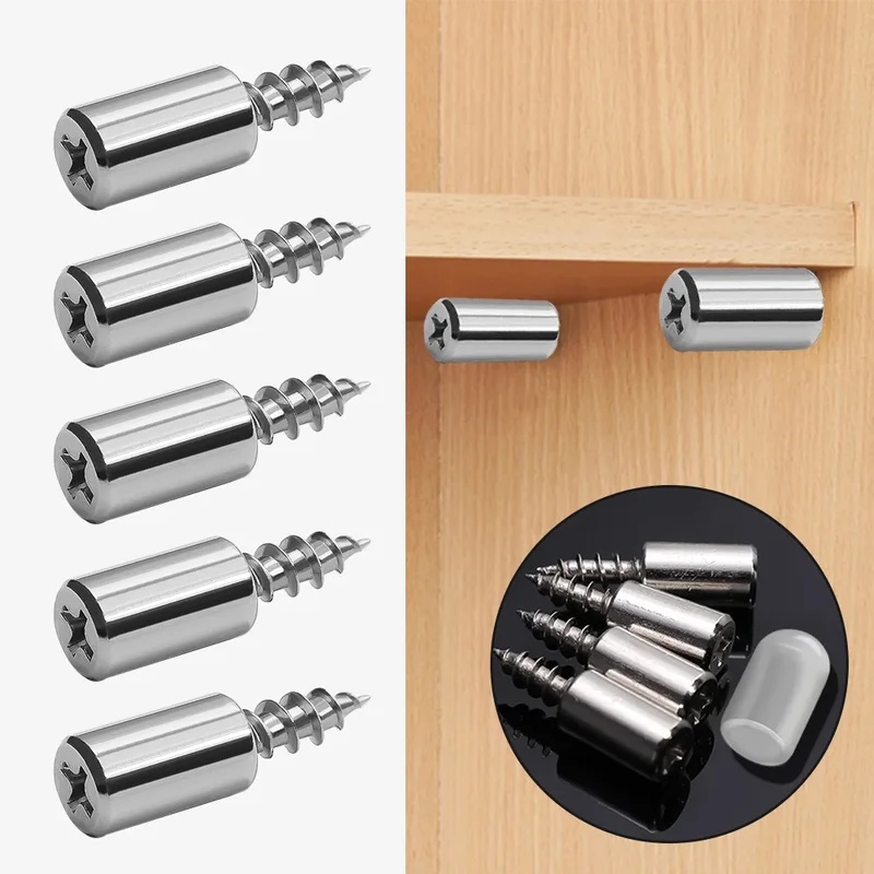 Shelf Peg Support - สกรูยึดชั้นวางของในตู้เสื้อผ้าแบบยึดติดด้วยตัวเอง พร้อมปลอกกันลื่น