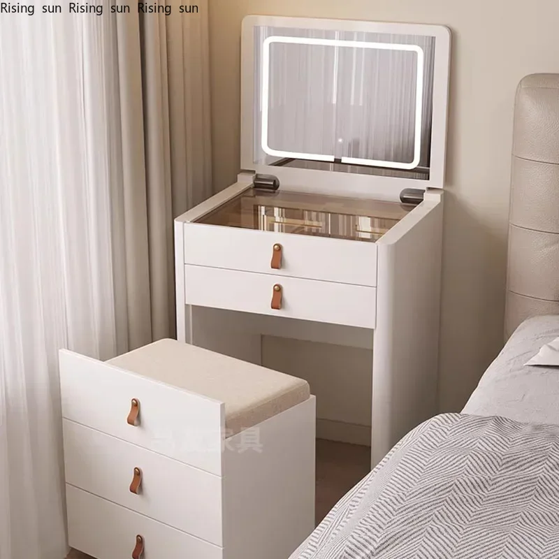 Z. A. Furniture - ตู้ลิ้นชักสไตล์นอร์ดิกสำหรับห้องนอน ตู้เก็บของหรูหราสำหรับผู้หญิง กล่องจัดระเบียบเครื่องสำอาง โต๊ะเครื่องแป้ง เฟอร์นิเจอร์สำหรับแต่งหน้า