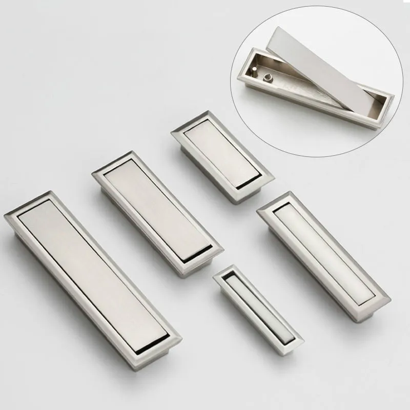 Japanese Furniture Hardware - JD สไตล์ญี่ปุ่น Tatami Handle ปกปิดติดตั้งประตูฮาร์ดแวร์ที่มองไม่เห็นตู้เสื้อผ้าลิ้นชักฝัง Handle