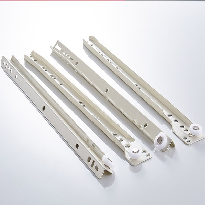 Drawer Slide Pair - รางลิ้นชักสไลด์สองรางตู้หนาโต๊ะคอมพิวเตอร์รางเสื้อผ้าตู้คีย์บอร์ดลูกกลิ้งรอกเฟอร์นิเจอร์