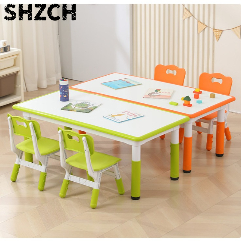 Furniture Leg Set - ชุดเฟอร์นิเจอร์สำหรับสถานรับเลี้ยงเด็ก เฟอร์นิเจอร์ศูนย์ดูแลเด็ก โต๊ะพลาสติก ชุดโต๊ะและเก้าอี้เด็ก ปรับความสูงได้ ขาถอดออกได้