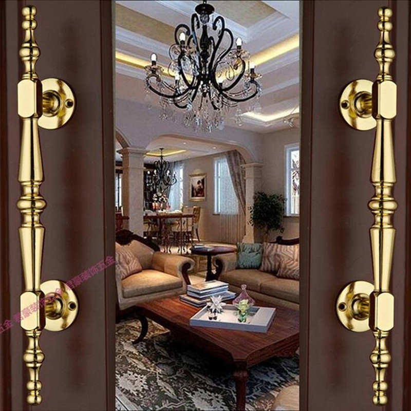 Furniture Hardware Antique - 1Pcs ยุโรปจับ Antique Bronze Villa Archaize
