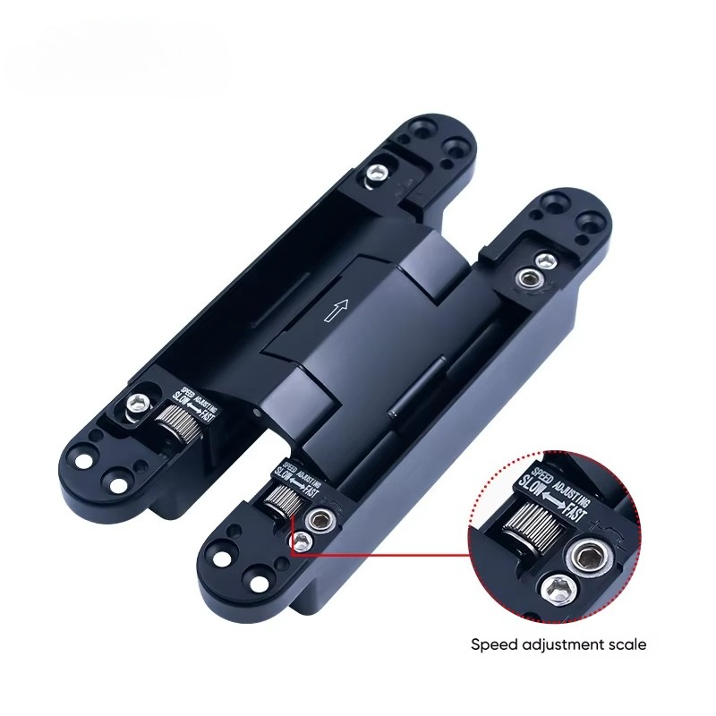 Furniture Hardware - บานพับประตูแบบซ่อน HBG005 สำหรับงานหนัก พร้อมระบบไฮดรอลิกปิดแบบนุ่มนวล สำหรับตู้เฟอร์นิเจอร์