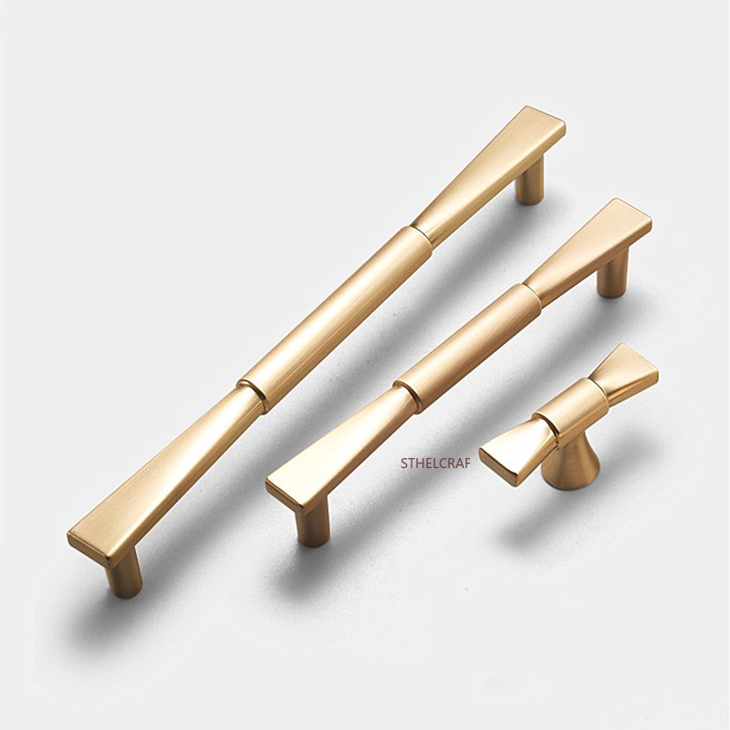 Furniture Hardware High End - มือจับตู้ครัวสไตล์ยุโรป 1 ชิ้น ทำจากโลหะผสมสังกะสีคุณภาพสูง มือจับลิ้นชัก ตู้เสื้อผ้า