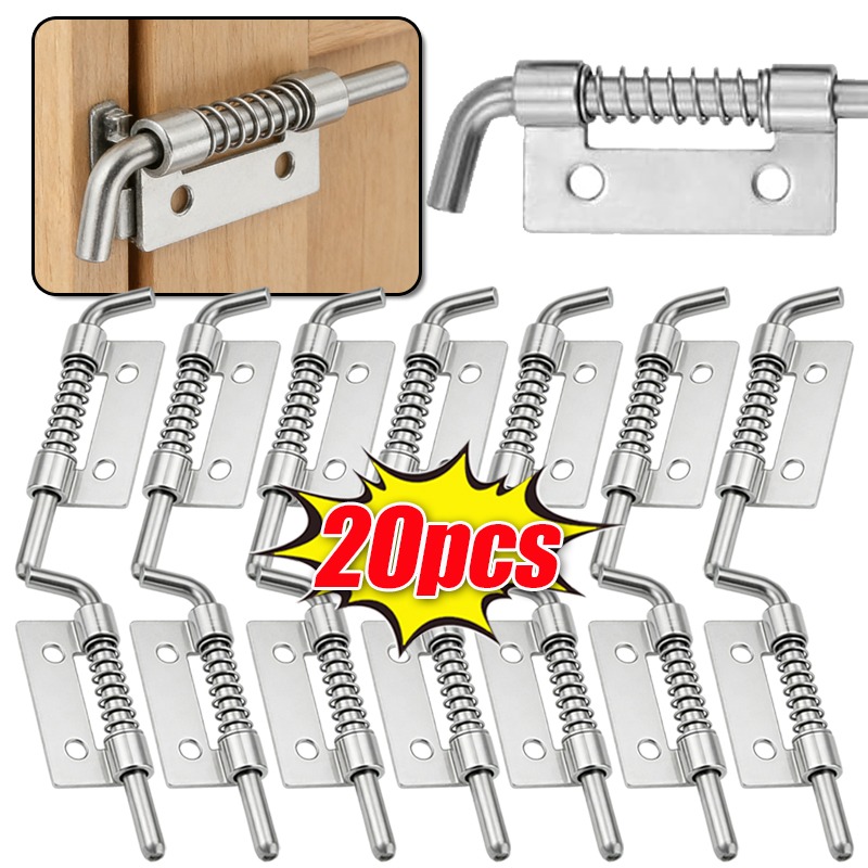 Furniture Hardware Wholesale - สลักสปริงสแตนเลสแบบแบน ใช้ซ้ำได้ สำหรับหน้าต่าง ตู้ บานประตู บานพับ