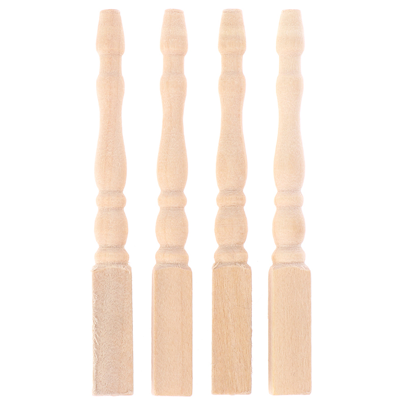 Furniture Leg Set - ● 4 ชิ้น/เซ็ต 1:12 ตุ๊กตาจิ๋ว DIY