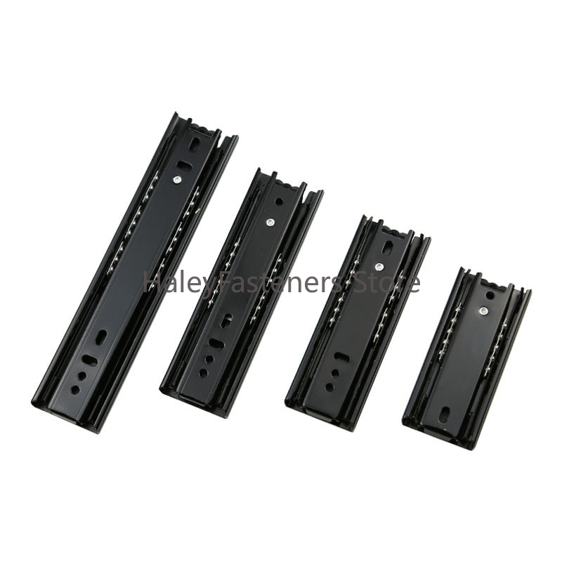 Drawer Slide Pair - ลิ้นชักสั้นสไลด์แบบเต็มส่วนต่อขยายขนาดมินิลิ้นชักราวอุปกรณ์เหล็กเครื่องตกแต่งบ้านสำหรับบ้านครัวเหล็ก