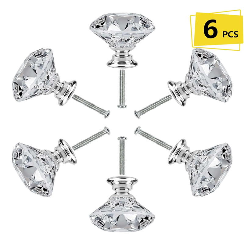 Furniture Hardware Parts - ลูกบิดตู้ 6 ชิ้น พร้อมสกรู ขนาด 30