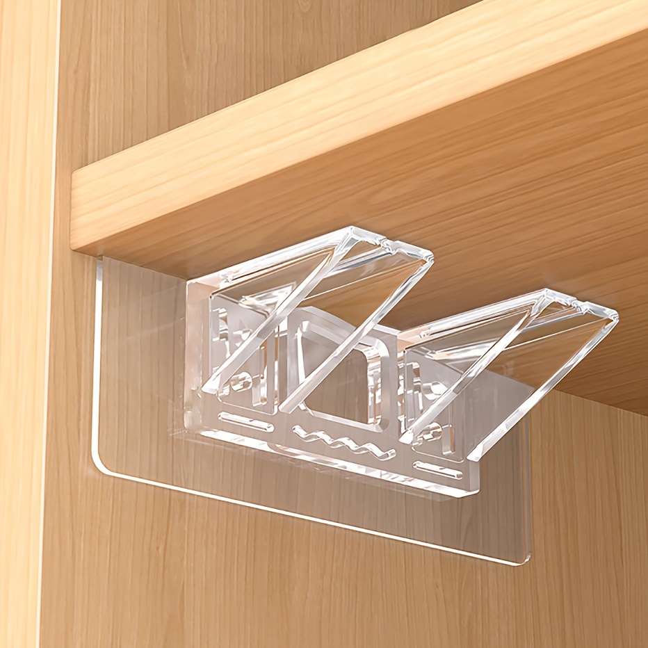 Shelf Peg Support - 6/12pcs ชั้นวางสนับสนุนหมุด, self กาวคลิปสําหรับตู้ชั้นวางหนังสือตู้เสื้อผ้าวงเล็บ Clapboard ชั้นตู้เสื้อผ้าตู้