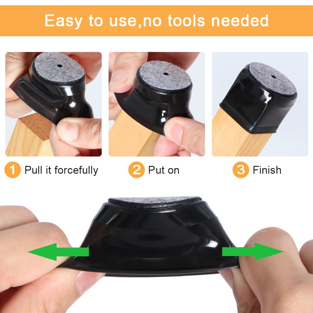 16 ชิ้นเก้าอี้ขาสําหรับพื้นไม้ - Furniture Foot Pad บทวิจารณ์และราคา