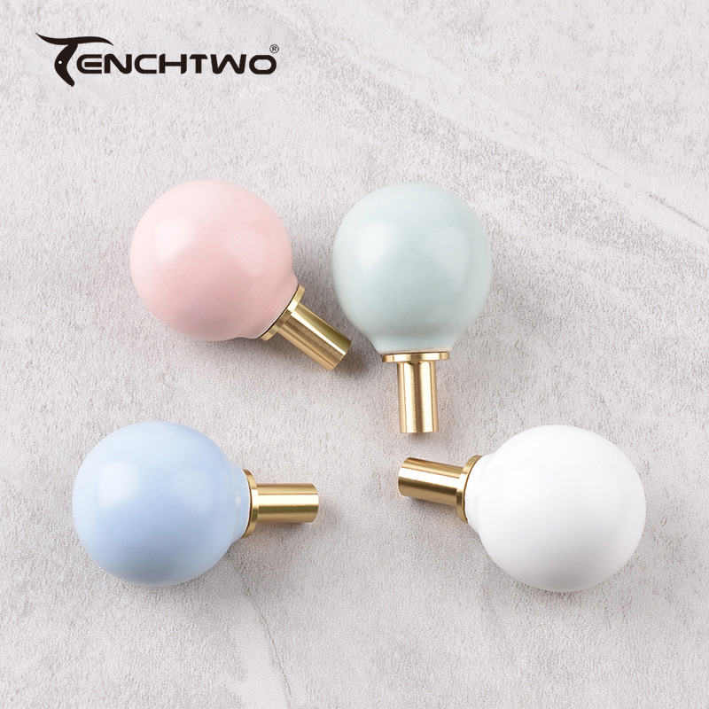 ตะขอเซรามิกทรงกลมตะขอแขวนเสื้อ - Furniture Hardware Parts บทวิจารณ์และราคา