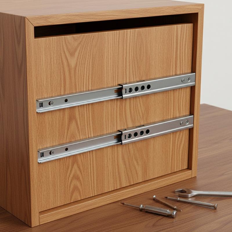 รางลิ้นชักแบบลูกปืน ขนาด 17 มม - Drawer Slide Pair บทวิจารณ์และราคา