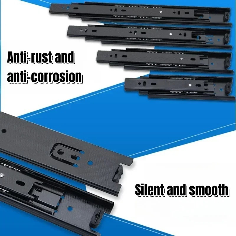 รางลิ้นชักตู้เสื้อผ้าแบบสามตอน - Drawer Slide Pair บทวิจารณ์และราคา
