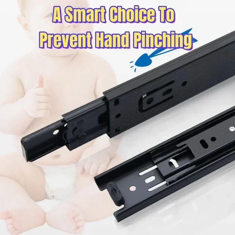 รางลิ้นชักตู้เสื้อผ้าแบบสามตอน - Drawer Slide Pair บทวิจารณ์และราคา