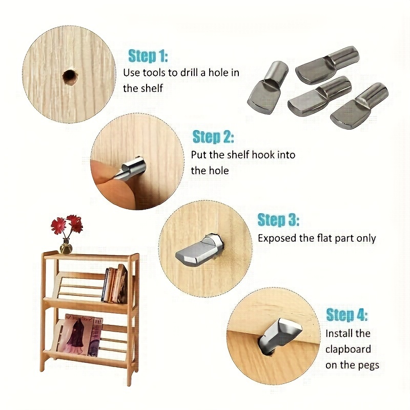 20/50 ชิ้นชั้นวางหมุดหมุด, 5 ม - Shelf Peg Support บทวิจารณ์และราคา