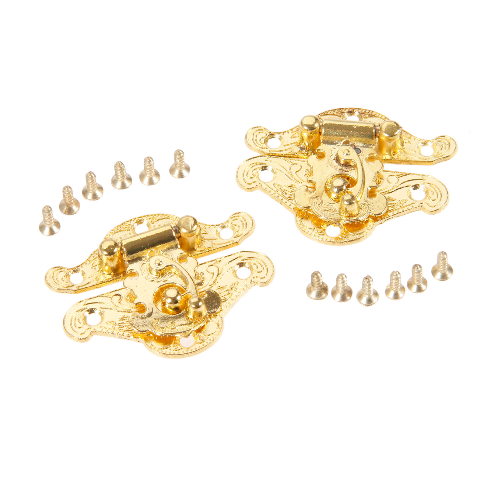 DRELD 2Pcs ทองโบราณกล่อง Latch - Furniture Hardware Antique บทวิจารณ์และราคา