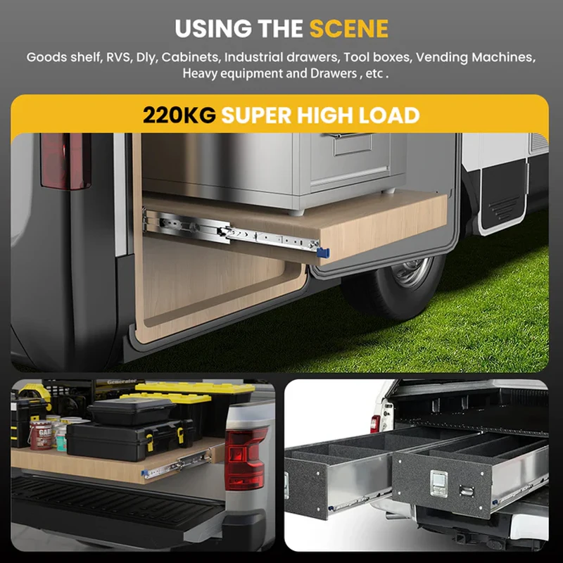 รางลิ้นชักแบบรับน้ำหนักมาก 1 ค - Drawer Slide Pair บทวิจารณ์และราคา