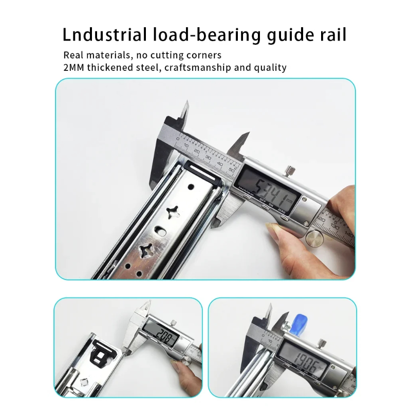 1 คู่ 53 มม.Heavy Duty ลิ้นชัก - Drawer Slide Pair บทวิจารณ์และราคา
