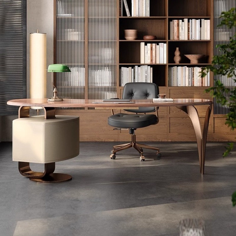 โต๊ะทำงานไม้วอลนัทแท้ สไตล์โมเ - Furniture Hardware High End บทวิจารณ์และราคา