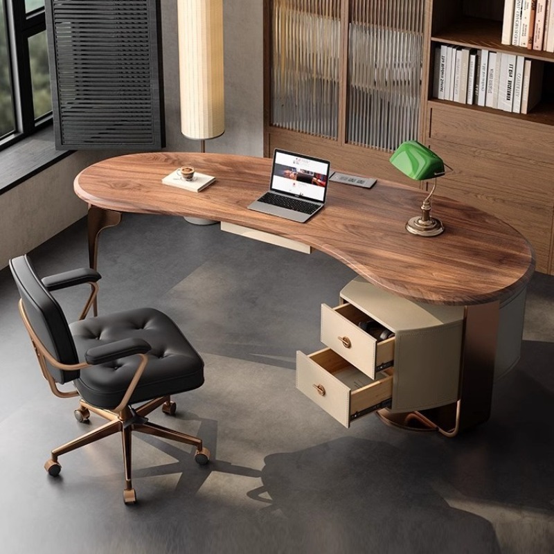โต๊ะทำงานไม้วอลนัทแท้ สไตล์โมเ - Furniture Hardware High End บทวิจารณ์และราคา