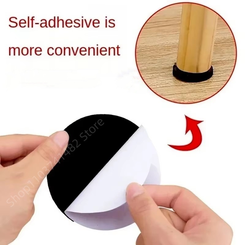 แผ่นรองขาเฟอร์นิเจอร์สีดำแบบมี - Furniture Foot Pad บทวิจารณ์และราคา
