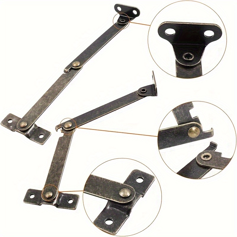 บานพับรองรับฝาพับสีบรอนซ์โบราณ - Furniture Hardware Antique บทวิจารณ์และราคา