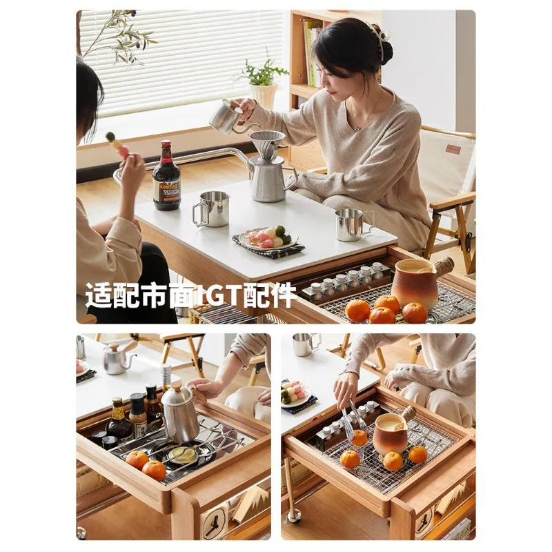 โต๊ะกาแฟสไตล์คันทรี ไม้เชอร์รี - Japanese Furniture Hardware บทวิจารณ์และราคา