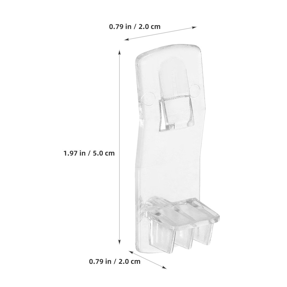 คลิปล็อคชั้นวางของพลาสติกใส 30 - Shelf Peg Support บทวิจารณ์และราคา