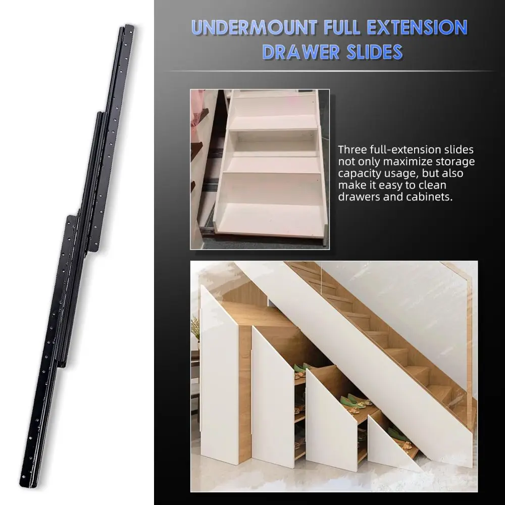 รางลิ้นชักแบบติดตั้งใต้ลิ้นชัก - Drawer Slide Pair บทวิจารณ์และราคา