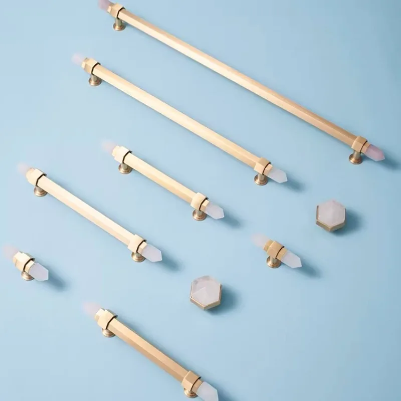 มือจับคริสตัลธรรมชาติทรงหกเหลี - Furniture Hardware High End บทวิจารณ์และราคา