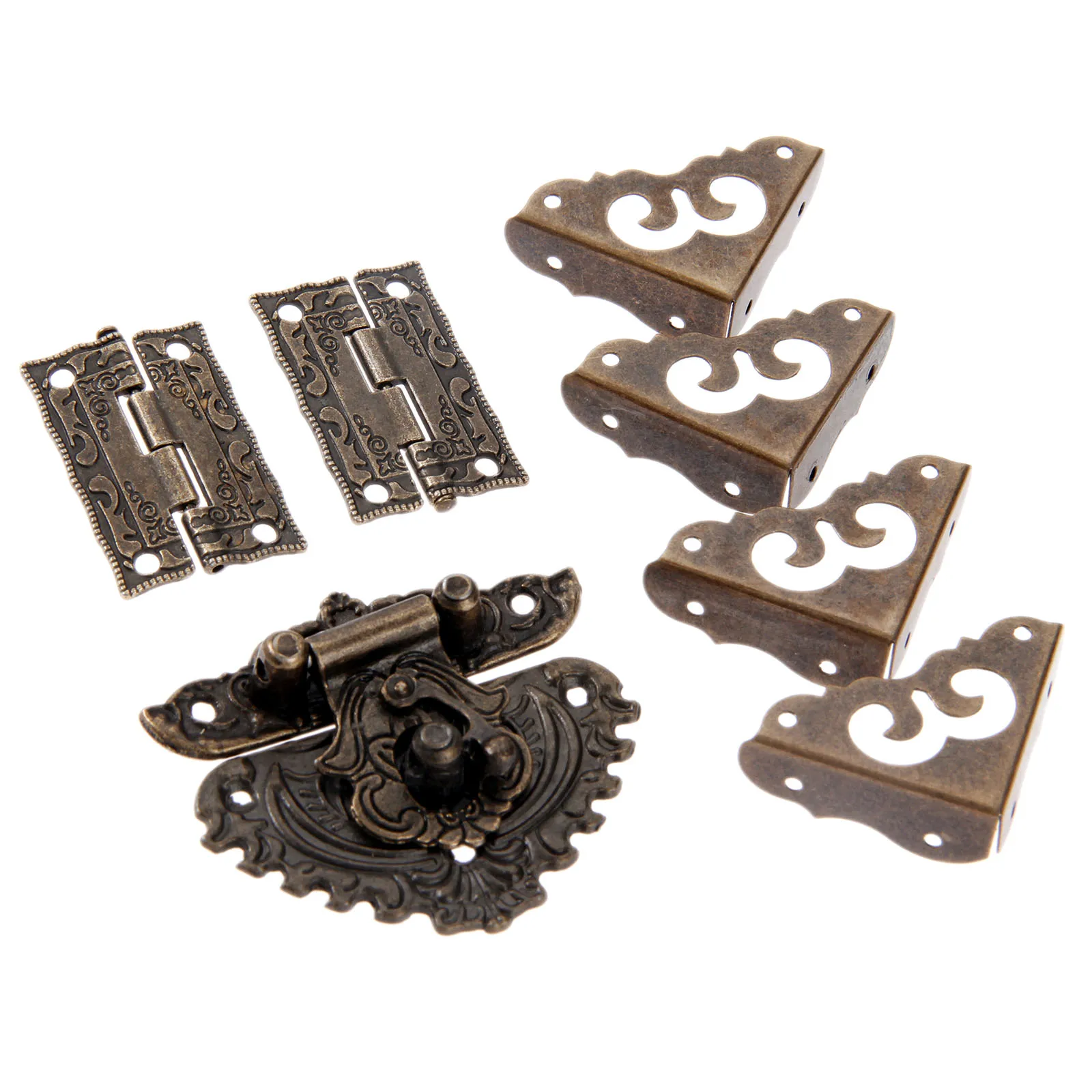 7ชิ้น/เซ็ตโบราณ Bronze Padlock - Furniture Hardware Antique บทวิจารณ์และราคา