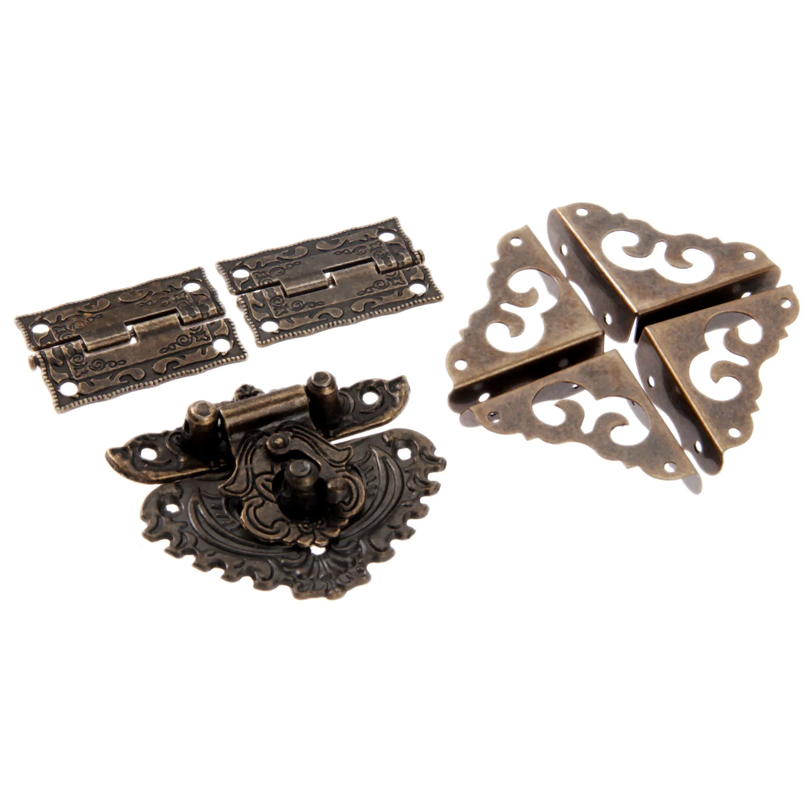 7ชิ้น/เซ็ตโบราณ Bronze Padlock - Furniture Hardware Antique บทวิจารณ์และราคา