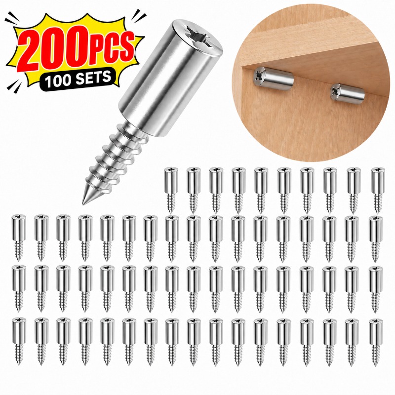 5-100 ชุด สกรูเกลียวปล่อย ตัวย - Shelf Peg Support บทวิจารณ์และราคา