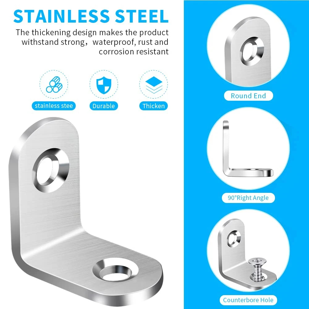 เหล็กฉากสแตนเลสแบบ L พร้อมสกรู - Shelf Peg Support บทวิจารณ์และราคา