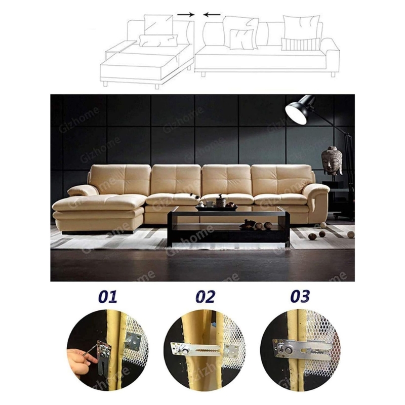ชุดอุปกรณ์เชื่อมต่อโซฟาแบบแยกส - Furniture Interlocking Hardware บทวิจารณ์และราคา