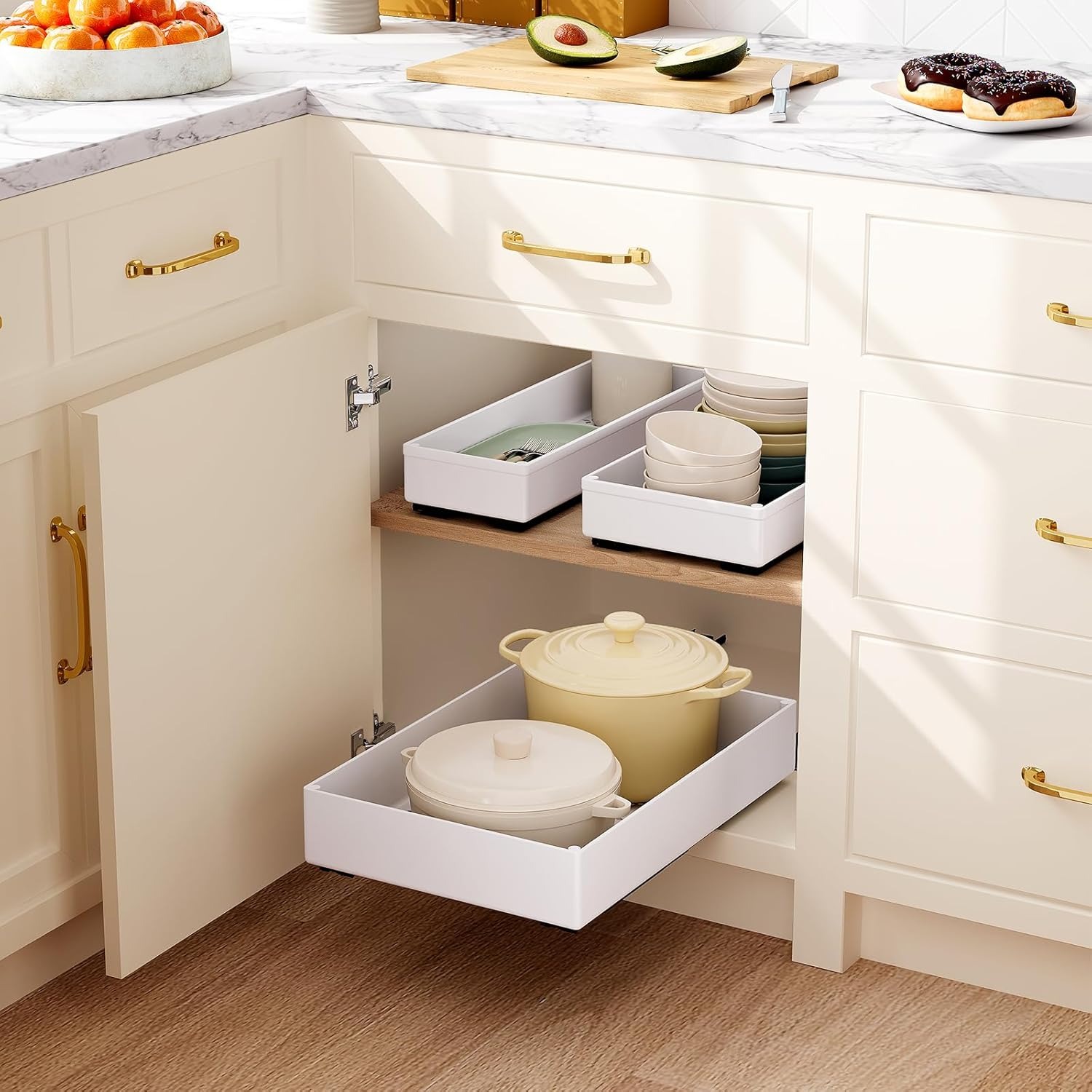 ชั้นวางของในครัวแบบดึงออกได้ 1 - Drawer Slide Pair บทวิจารณ์และราคา
