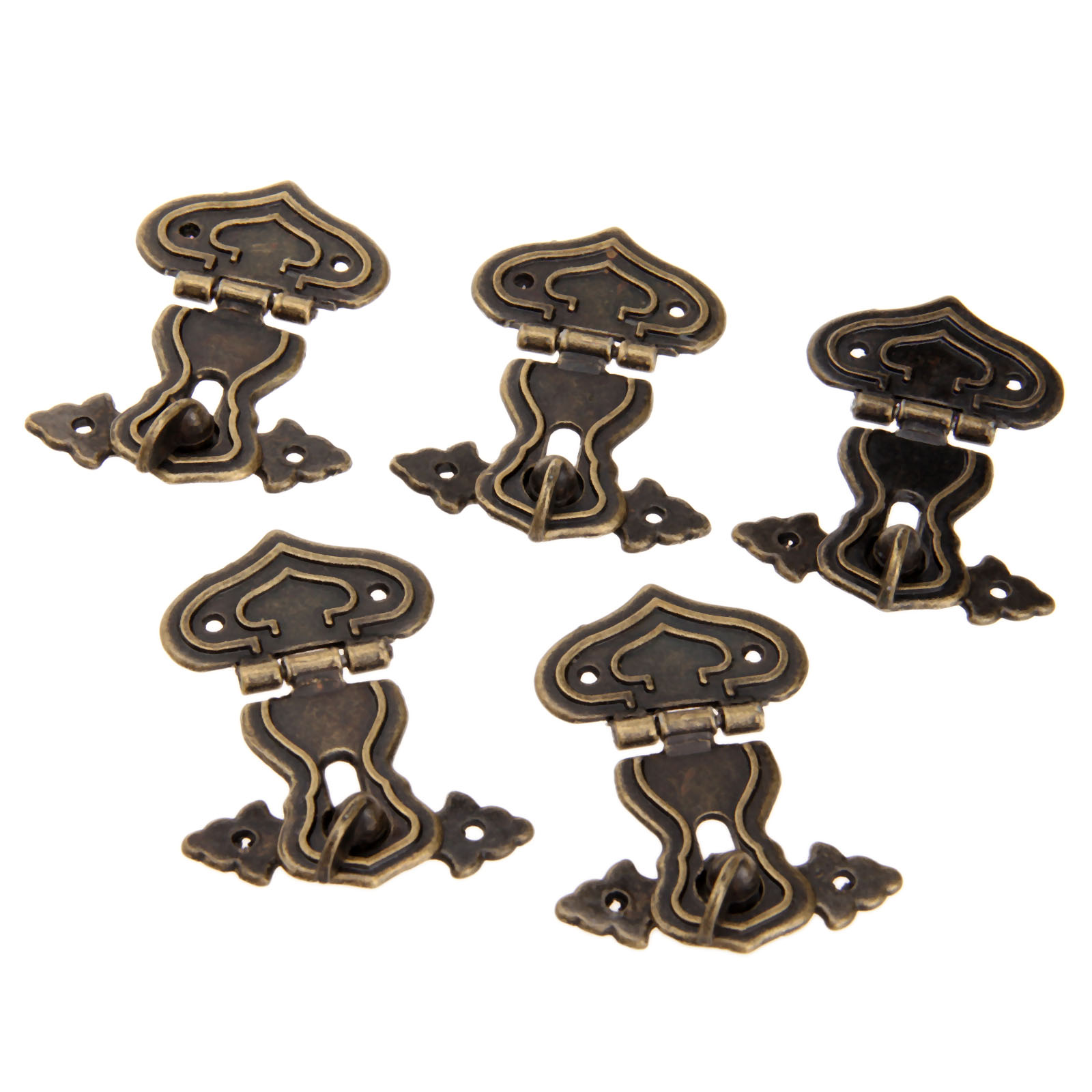 5Pcs 63X47มม.โบราณล็อคโลหะตกแต - Furniture Hardware Antique บทวิจารณ์และราคา