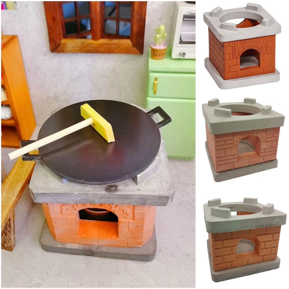 ชุดครัวจำลองขนาดเล็กพร้อมเตาทำ - Furniture Hardware Parts บทวิจารณ์และราคา