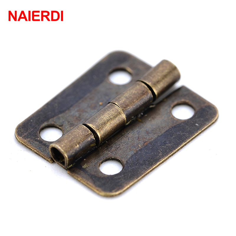 50PCS NAIERDI โบราณบานพับ MINI - Furniture Hardware Antique บทวิจารณ์และราคา