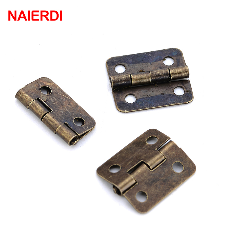 50PCS NAIERDI โบราณบานพับ MINI - Furniture Hardware Antique บทวิจารณ์และราคา