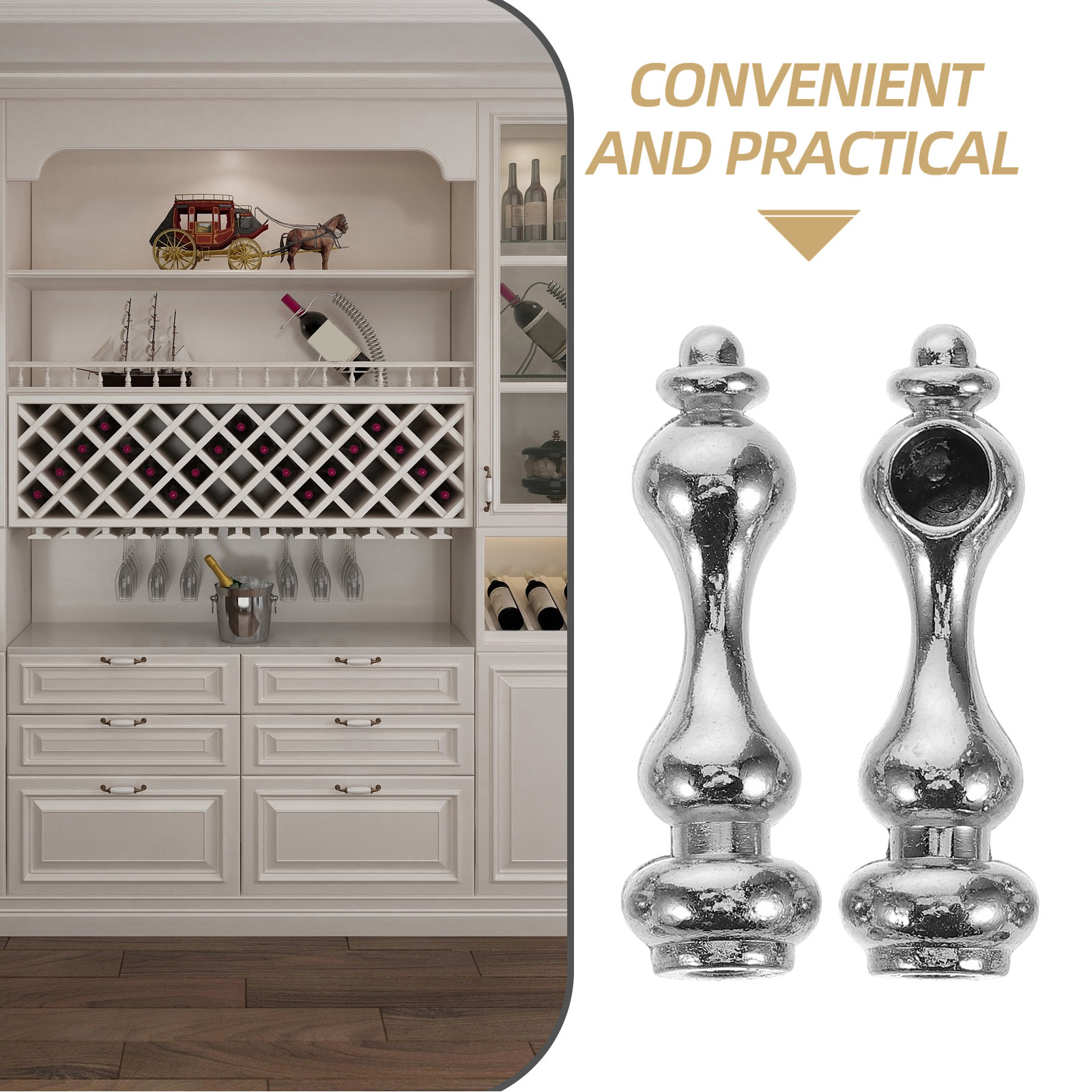 ฝาปิดปลายเสาแก้ว 4 ชิ้น อุปกรณ - Furniture Hardware บทวิจารณ์และราคา